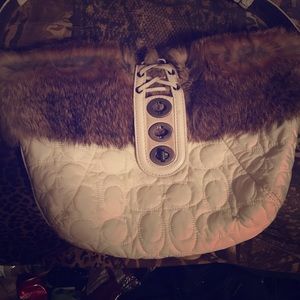Coach fur bag very good used condition
